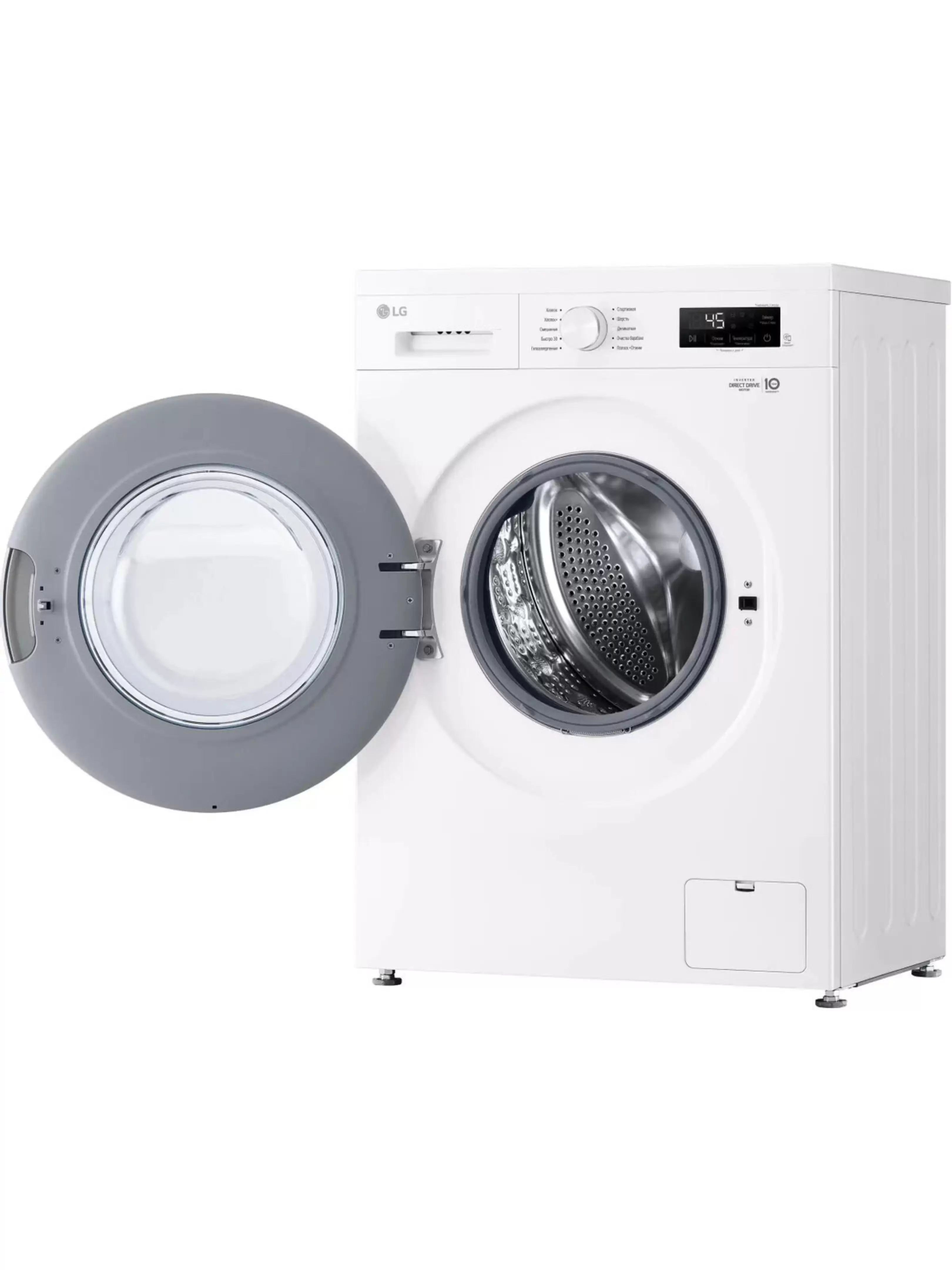 Стиральная машина LG F2Y1NS3W (44см / 6кг / 1200об / пар / NFC / Tub Clean / Inverter Direct Drive / A)-8