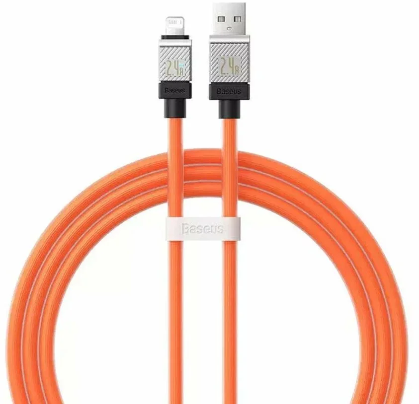 Кабель Baseus CoolPlay Series Lightning - USB, 1м, Оранжевый-0