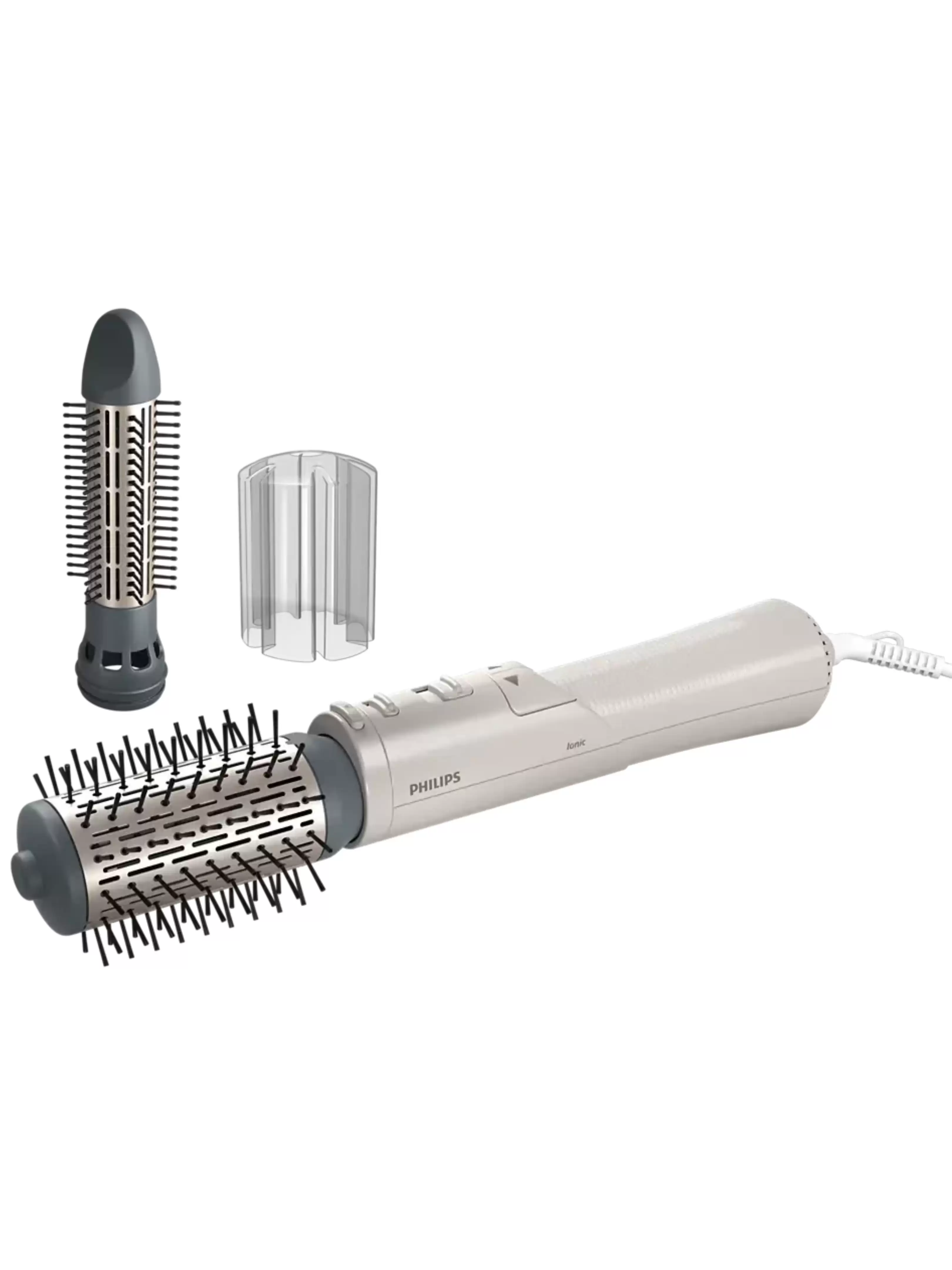 Фен-щетка Philips BHA710/00 (1000 Вт, вращающаяся щётка,  диаметр - 30 мм, 50 мм, генератор ионов, насадок - 3 шт, шнур - 1,8 м)-0