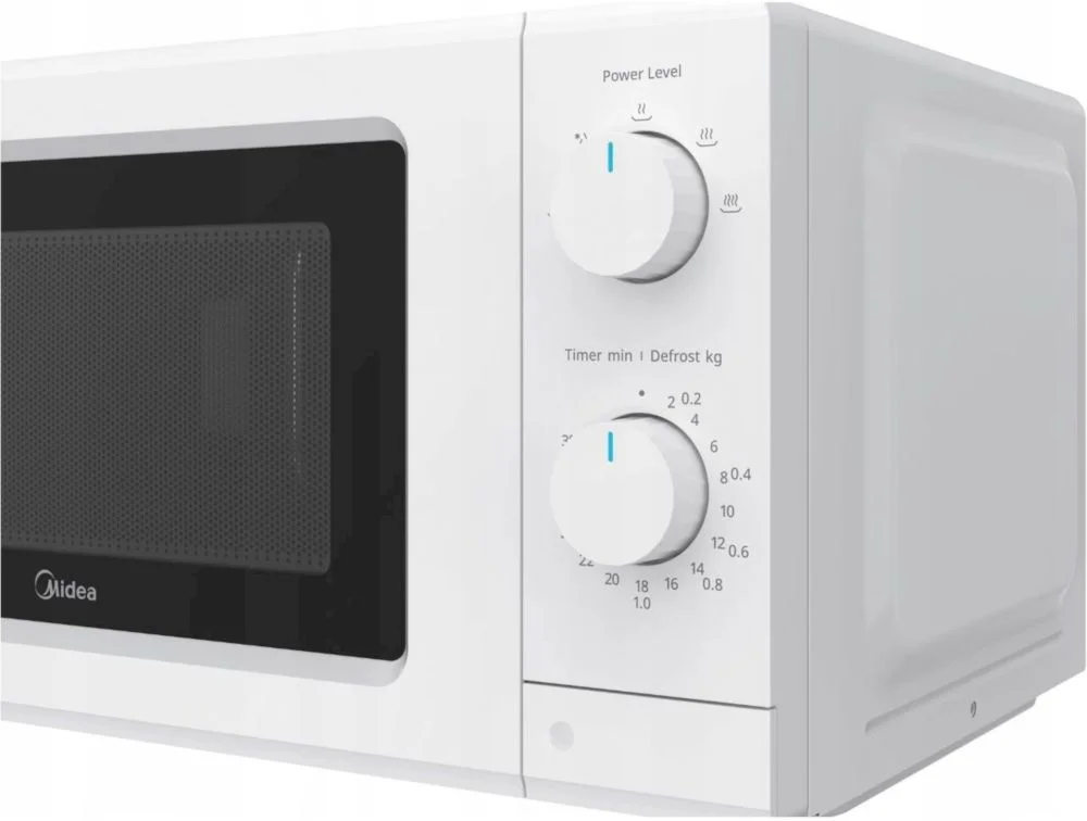 Микроволновая печь Midea MD-MP012MK-WH (19 л, 700 Вт, переключатели поворотный механизм, белый)-4