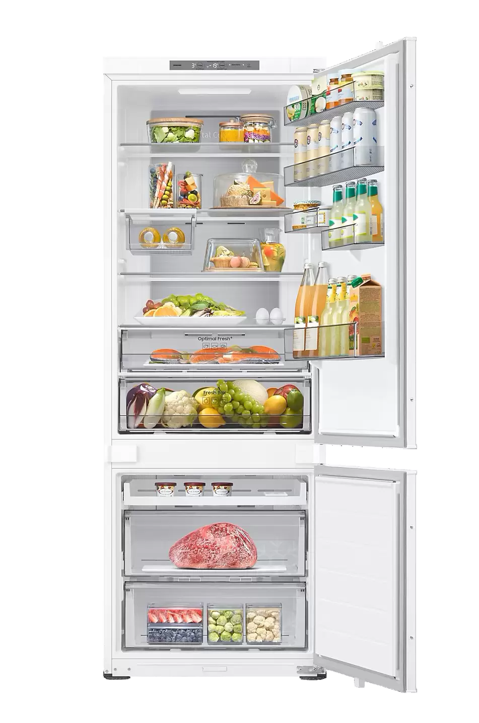 Холодильник встраиваемый Samsung BRB38G705DWW (Объем - 389л / Высота - 193.5см / Ширина - 69 см / Слайдерное крепл. фасадов / Metal Cooling / NoFrost)-0