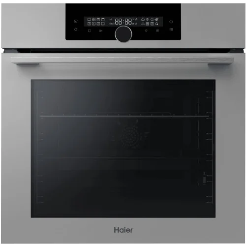 Духовой шкаф Haier HOQ-F6QSN3GG (72л / до 300°C / Серый / Гриль / Пар / Телескоп.напр.(x1) / Катализ / SoftClose / A++)-0