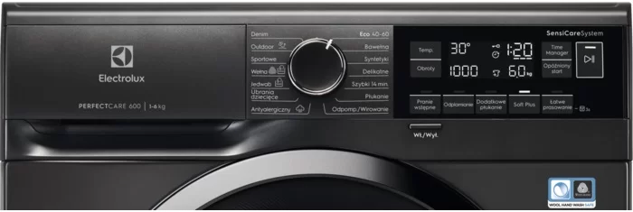 Стиральная машина Electrolux EW6SN306SPX (SensiCare 600 / 37.8-41,1см / 6кг / 1000об / А+++ / Чёрная)-1