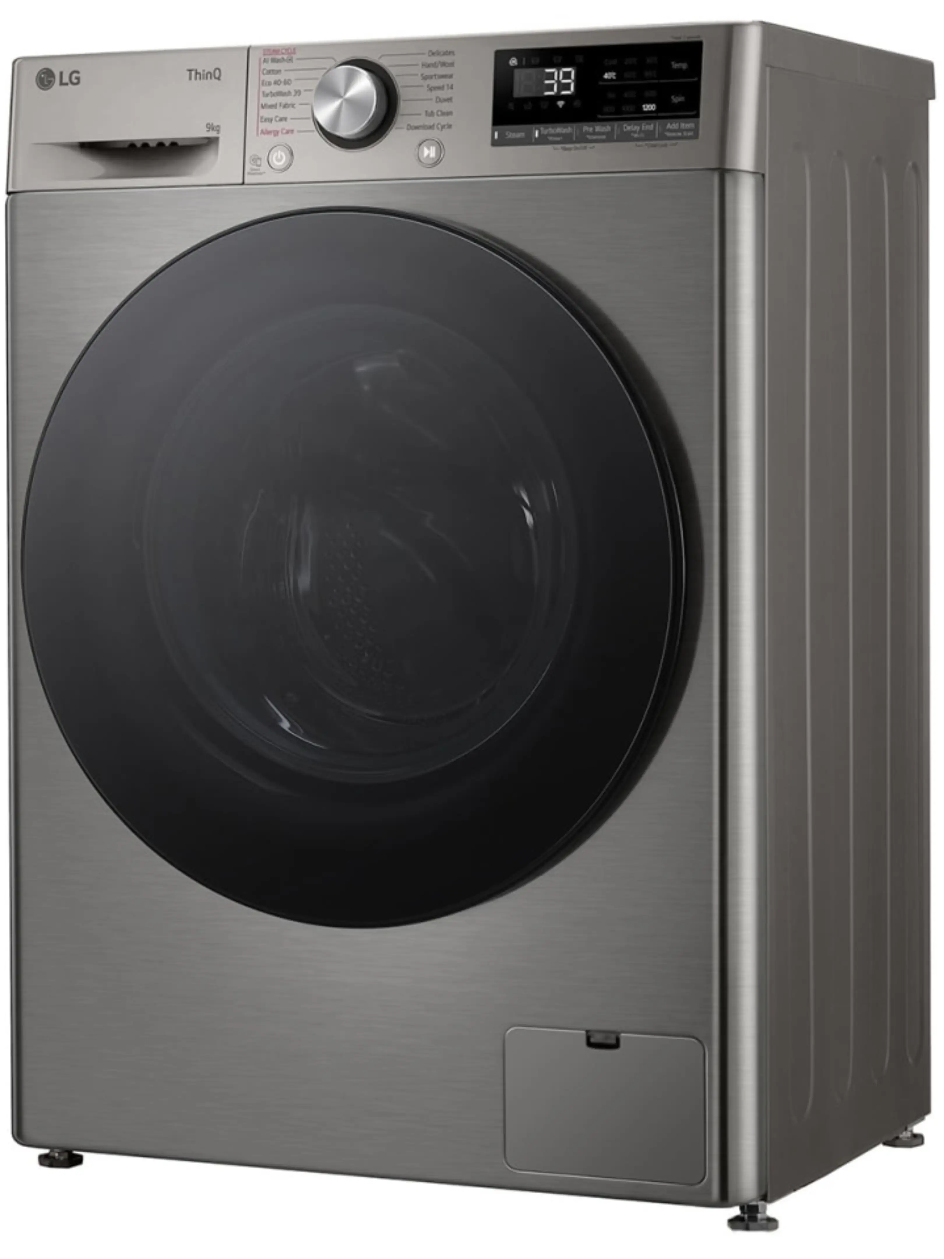 Стиральная машина LG F2WR709S2P (47.5см /9кг/1200об/пар/ добавление белья / AI DD ™ / TurboWash™ 360˚ / Wi-Fi / Inverter Direct Drive / A+++ / Серая)-11