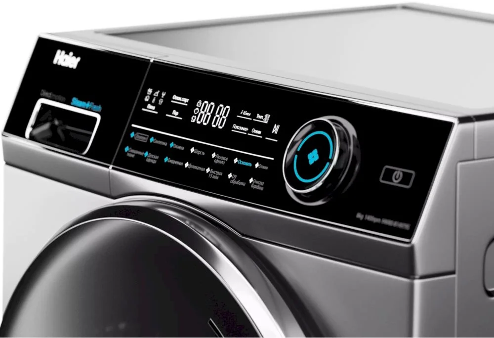 Стиральная машина Haier HW80-B14979S (51,3 см / 8кг / 1400об / пар / Drum Light / Antistain / Direct Motion / A+++ / Серебро)-3