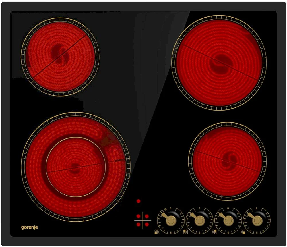 Поверхность электрическая Gorenje EC642CLB (Classico / черный / стеклокерамика / PowerBoost)-2
