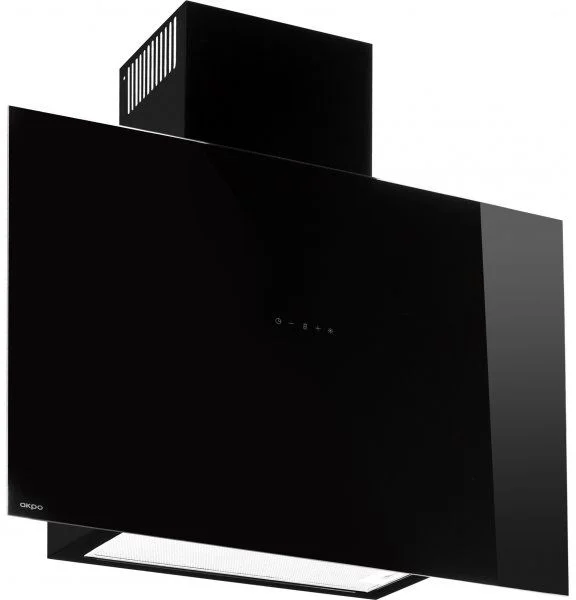 Вытяжка каминная AKPO WK-9 Crystal Pro 80 Black (1100 м³/ч / 111 Вт / LED освещение 3x2,8 Вт / ширина - 67,5 см / чёрное стекло)-0