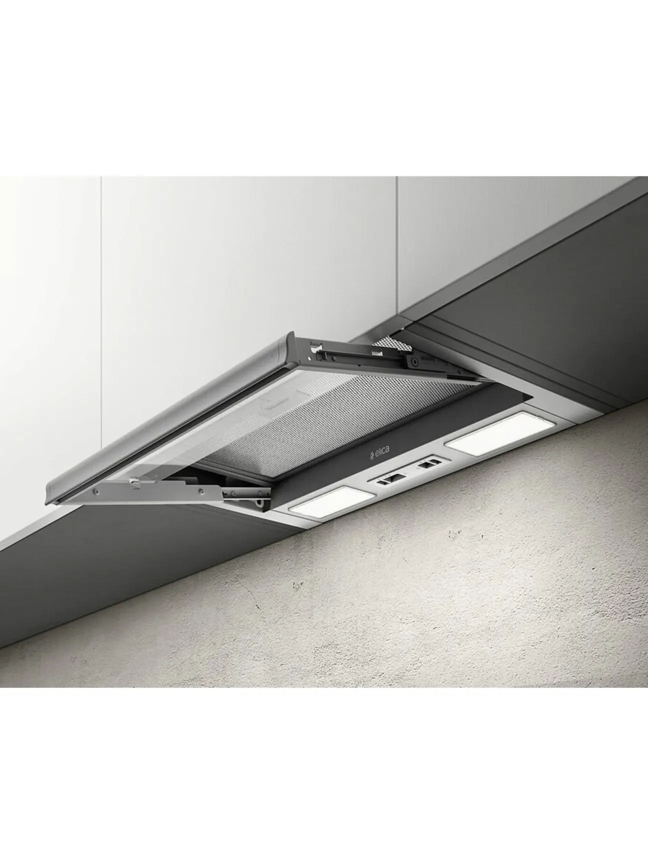 Вытяжка полновстраиваемая Elica CIAK 2.0 GR/A/60 (550 м³/ч / 121 Вт / LED освещение 2x3 Вт / ширина - 56,4 см / нерж. сталь)-1