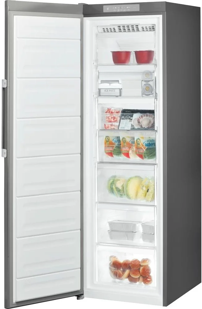 Морозильная камера Whirlpool UW8 F2Y XBI F 2 (Объем - 259 л / Высота - 187,5 см / A+ / Серый металлик / NoFrost / однодверная)-0