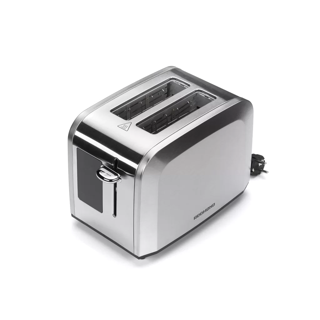 Тостер Redmond T903 (900 Вт/ тостов - 2/ подогрев, размораживание, поддон для крошек/ металлический)-7