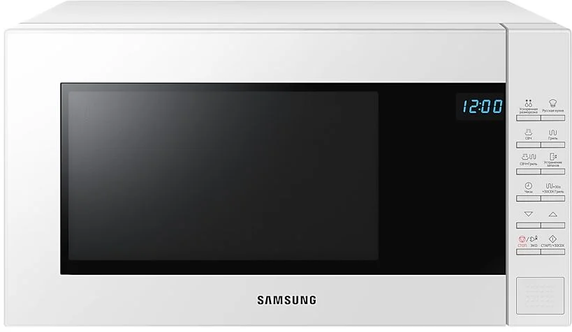 Микроволновая печь Samsung MC28H5013AW (28 л, 900 Вт, переключатели сенсор, гриль, конвекция, дисплей, белый)-1