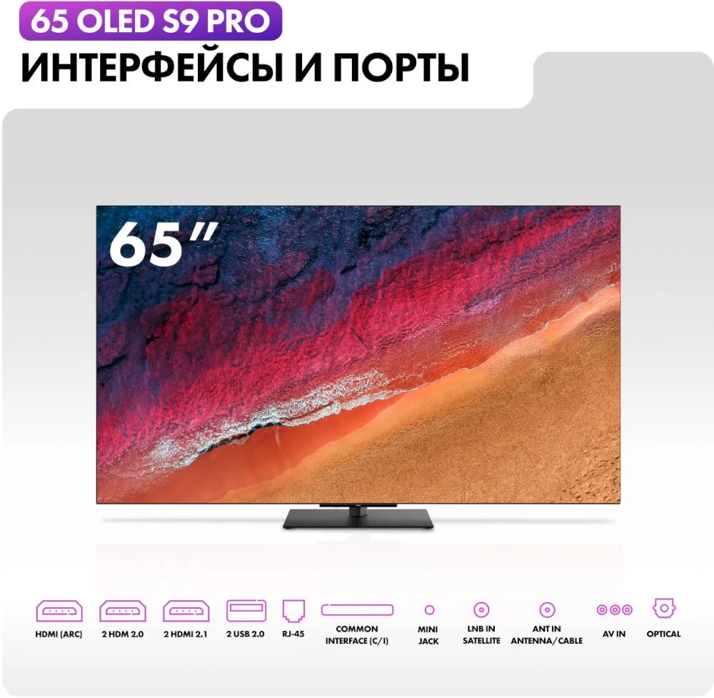 Телевизор Haier 65" OLED S9 Pro 4K UHD Android TV 120 Hz-12