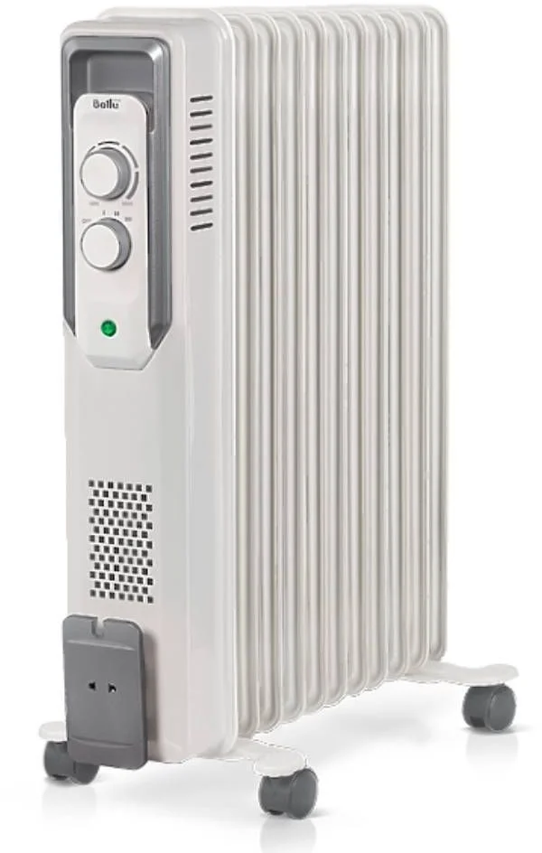 Масляный радиатор Ballu CUBE BOH/CB-11W (2200 Вт, площадь - 27 м², термостат)-0