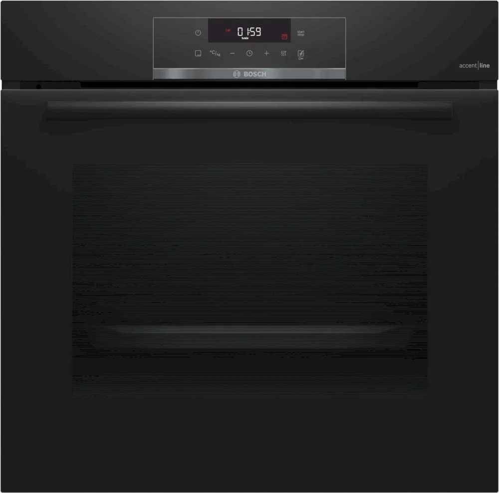 Духовой шкаф Bosch HBA471BB0S (Serie4 / 71 л / до 275 °C / Чёрное стекло / Гриль / Съемные направляющие / Пиролиз / TouchControl / A)-0