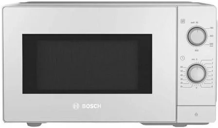Микроволновая печь BOSCH FFL020MW0 (20 л, 800 Вт, переключатели поворотный механизм, белый)-0
