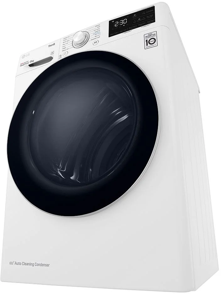 Сушильная машина с тепловым насосом LG RH80V3AV6N (69см / 8кг / Конденсационная / Allergy Care / Eco Hybrid™ / DUAL Inverter Heat Pump™/ThinQ™/Wi-Fi)-11