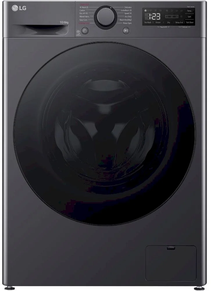 Стирально-сушильная машина LG F4DR510S2M (56.5см / 10кг / 6кг / 1400об / пар / AI DD / TurboWash™360 / Inverter Direct Drive / A+++ / Чёрная)-0