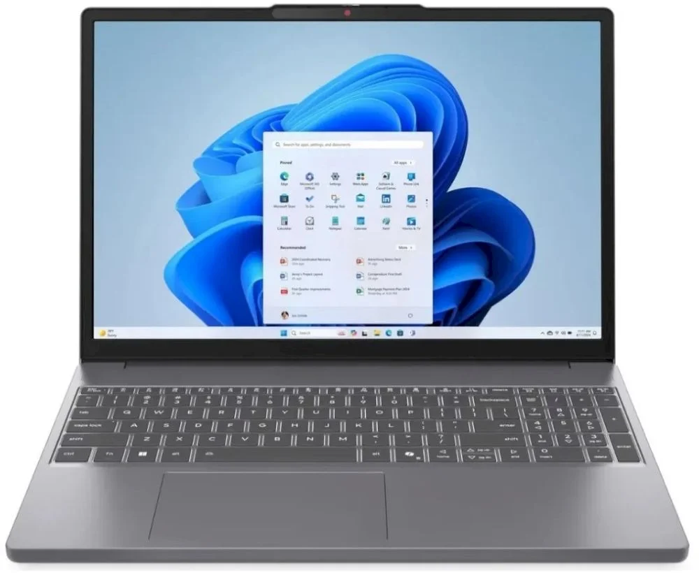 Ноутбук Lenovo IdeaPad Slim 3 Ci5-13420H (Intel Core i5-13420H 2.1GHz/15.3"/1920x1200 IPS/8GB/512GB SSD/Intel UHD Graphics/DOS/Grey/RU keyb)-0