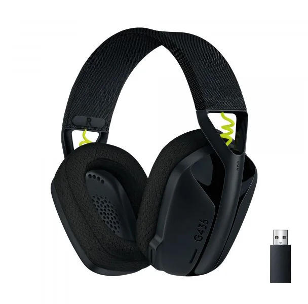 Беспроводные игровые наушники Logitech G435 Lightspeed, (Stereo, 2.4 ГГц) (Nintendo Switch, PS4 и PS5), Черные -0