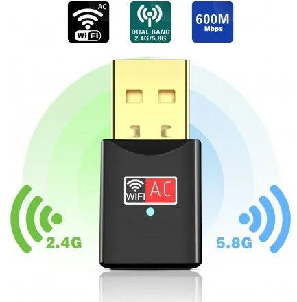 Беспроводной USB адаптер KS-is KS-407 AC600 Двухдиапазонный Wi-Fi-0