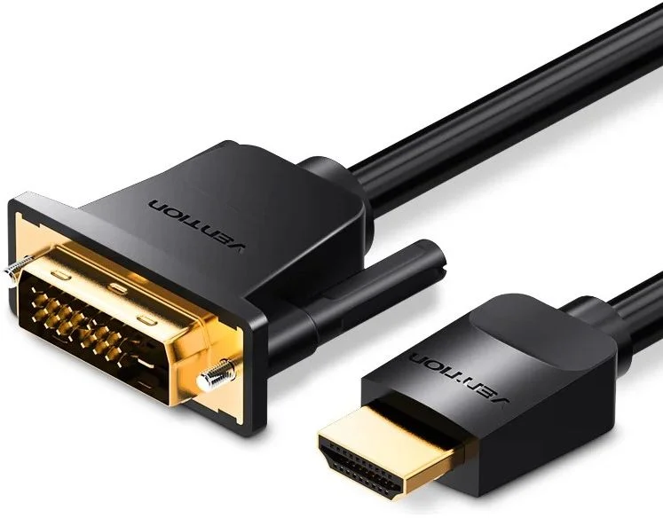 Кабель HDMI - DVI DVI-D Vention (19F/25M) - 2 метра-0