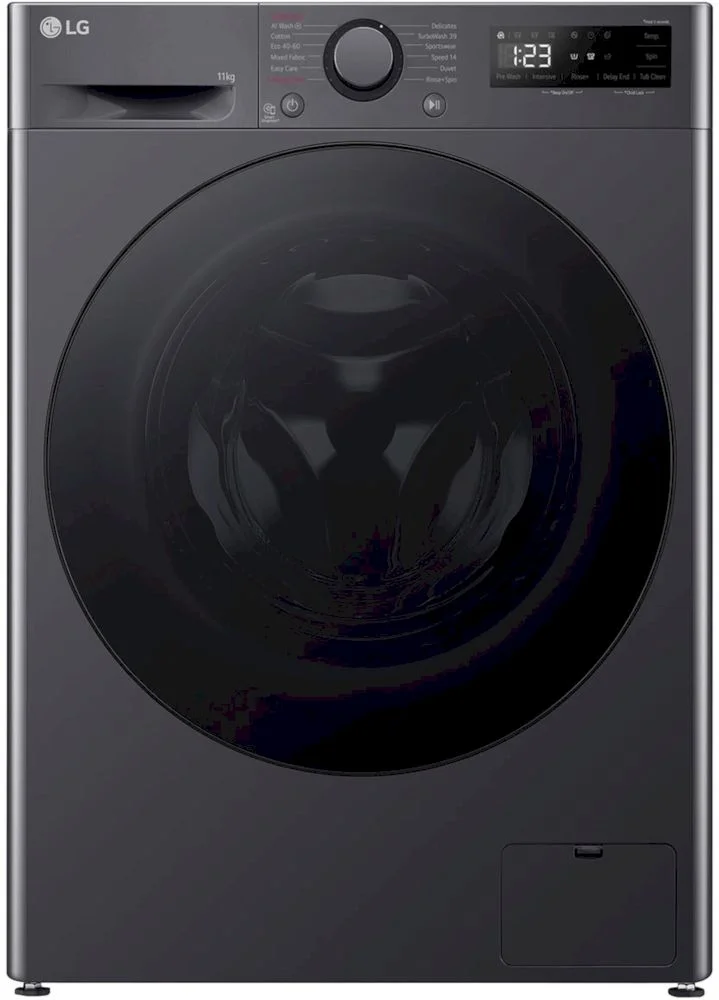 Стиральная машина LG F4WR511S2M (62см / 11кг / 1400об / пар / AI DD / TurboWash™360 / Inverter Direct Drive / Чёрная / A+++)-0