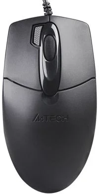 Мышь A4TECH OP-730D оптическая (1200dpi), проводная, USB, черная-0