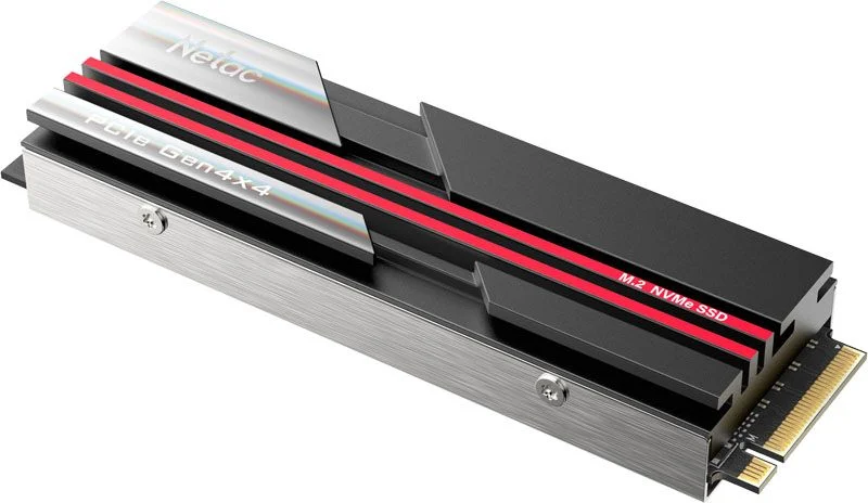 Жесткий диск SSD M.2 1 ТБ Netac NV7000 с радиатором NVMe PCI-E 4.0 x4, TLC, R7200/W5500 МБ/с, 2280, 700 TBW (NT01NV7000-1T0-E4X)-1