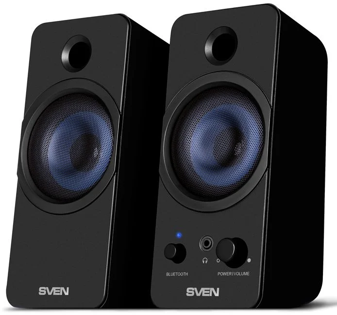 Колонки 2.0 SVEN 431 / 6W / Bluetooth / USB-питание / Аудиовыход на наушники / Чёрный / корпус - пластик-0