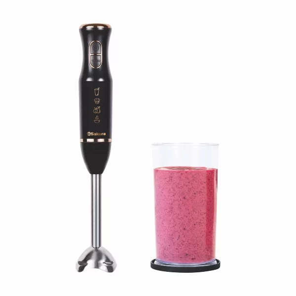 Блендер Sakura SA-6263MW (600 Вт/ скоростей 2/ турборежим/ стакан)-1