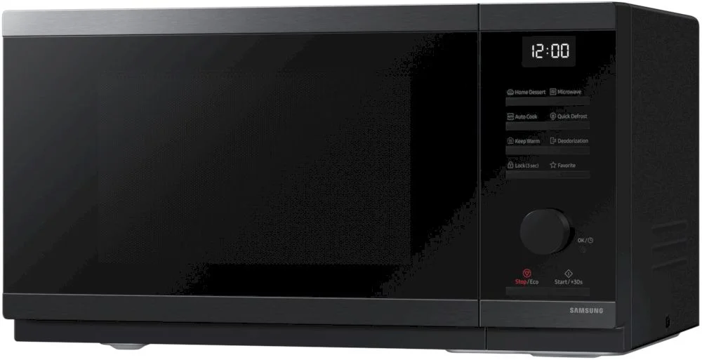 Микроволновая печь Samsung MS23DG4504AGE2 (23 л, 800 Вт, переключатели поворотный механизм, кнопки, дисплей, черный)-2