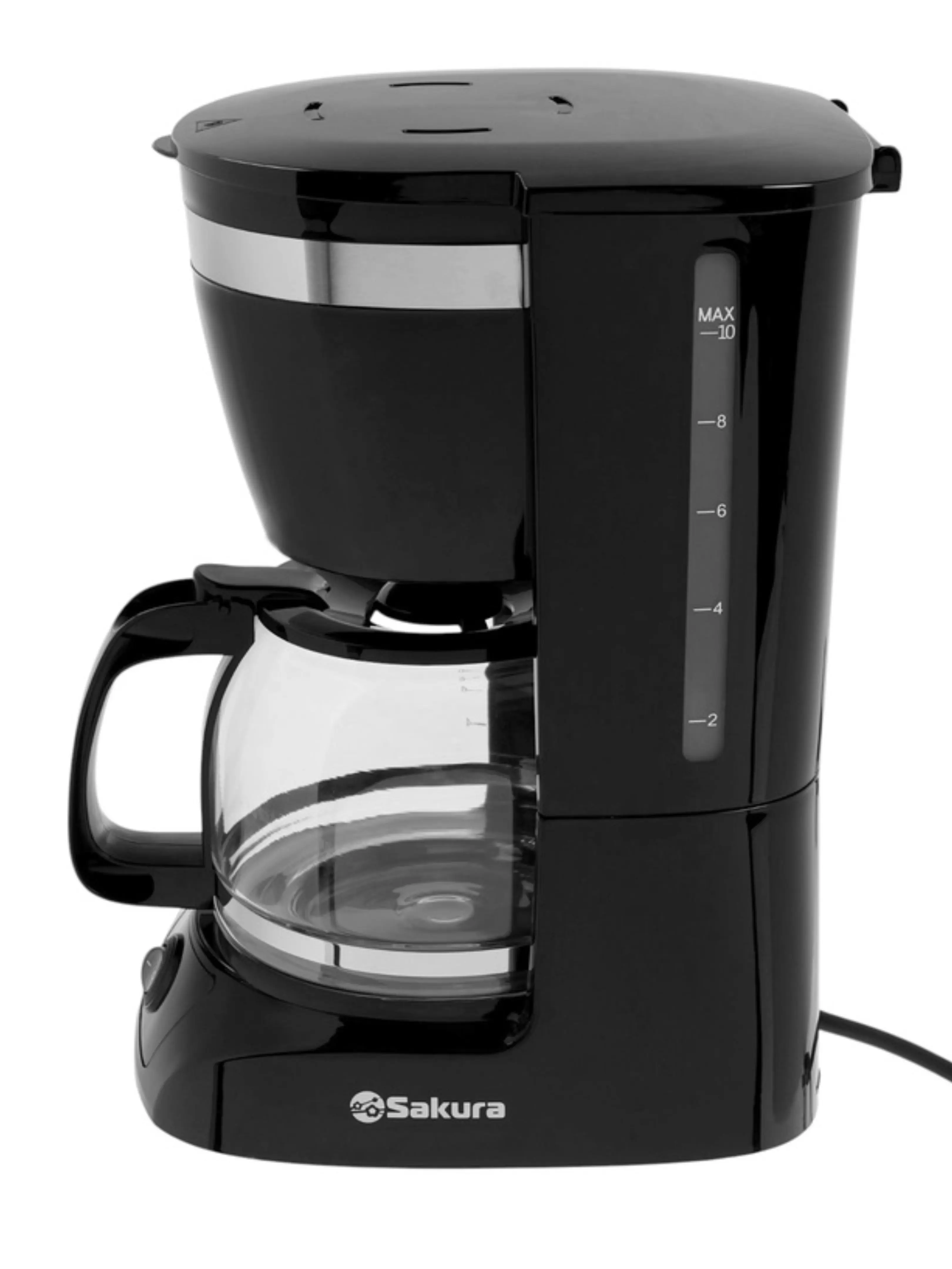 Кофеварка капельная Sakura SA-6109BK (используемый кофе - молотый / 800 Вт / 1,25 л)-2