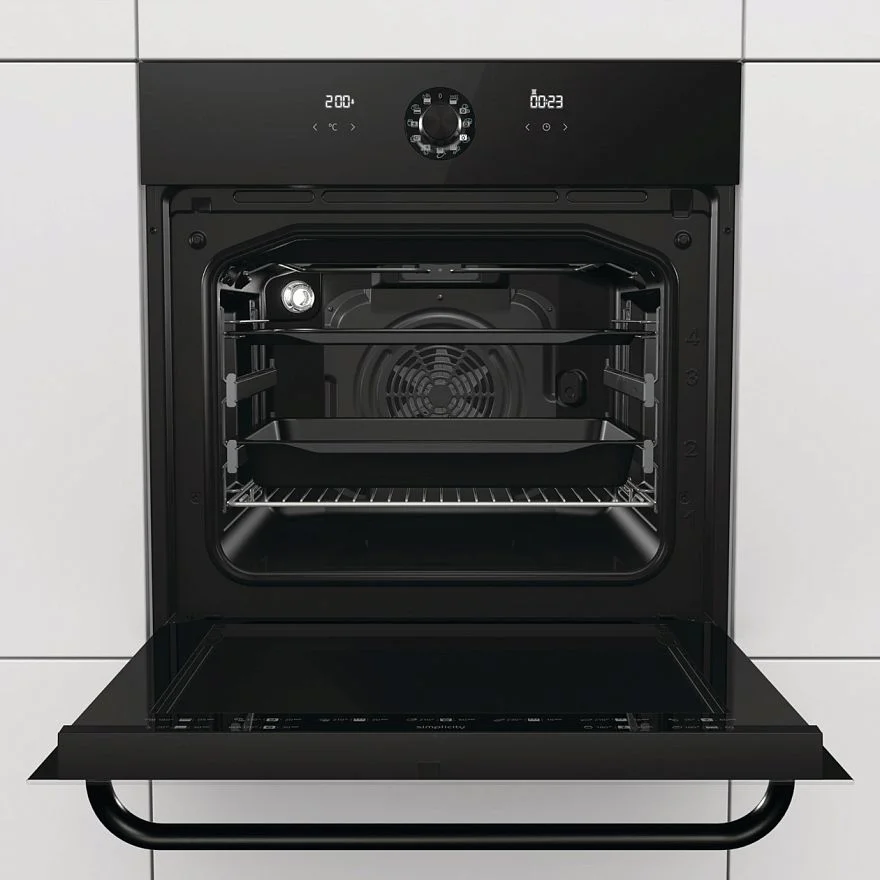 Духовой шкаф Gorenje BO76SYB (Simplicity / черный / AquaClean+катализ / телескоп / AdaptBake / PerfectGrill / HomeMADE / GentleClose / CompactDoor)-2