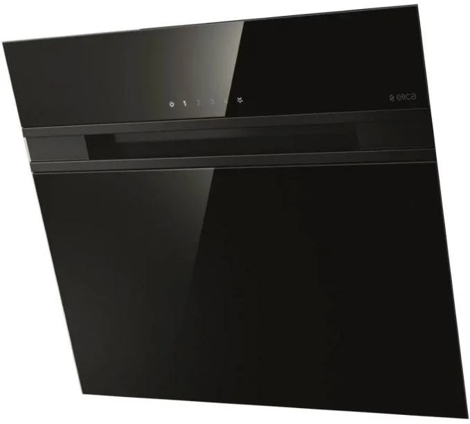 Вытяжка наклонная Elica Stripe BL/A/60/LX (1200 м³/ч / 265 Вт / LED освещение 2x2.5 Вт / ширина - 59.8 см / чёрное стекло)-1