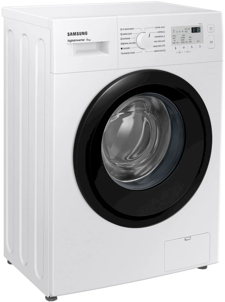 Стиральная машина Samsung WW60A3120BH/LE (40см / 6кг / 1200об / пар / Drum Clean / мотор - Digital Inverter)-1