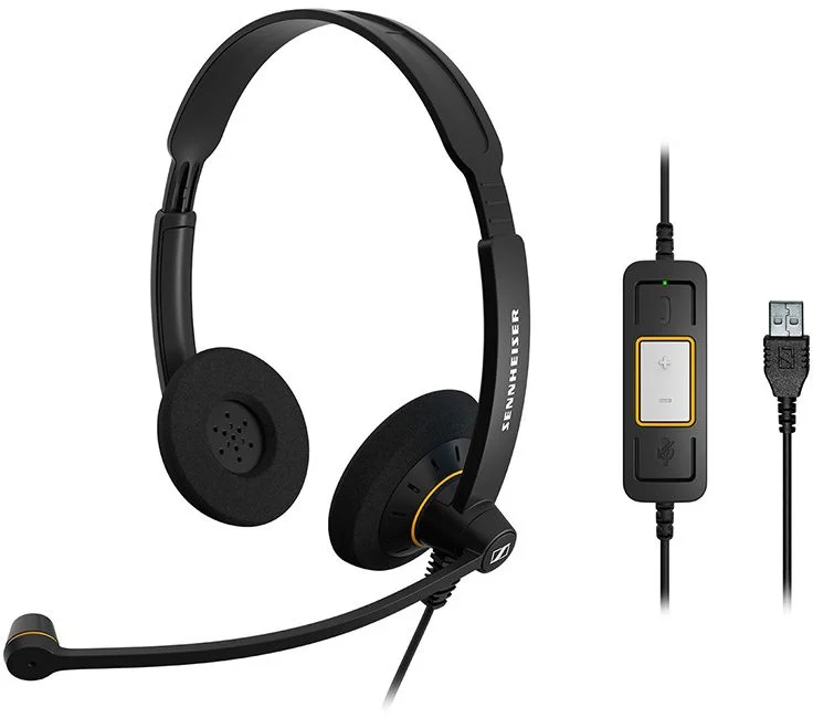 Проводные наушники Sennheiser EPOS ADAPT 160T USB II, (кабель 1.8 м), Черные-1