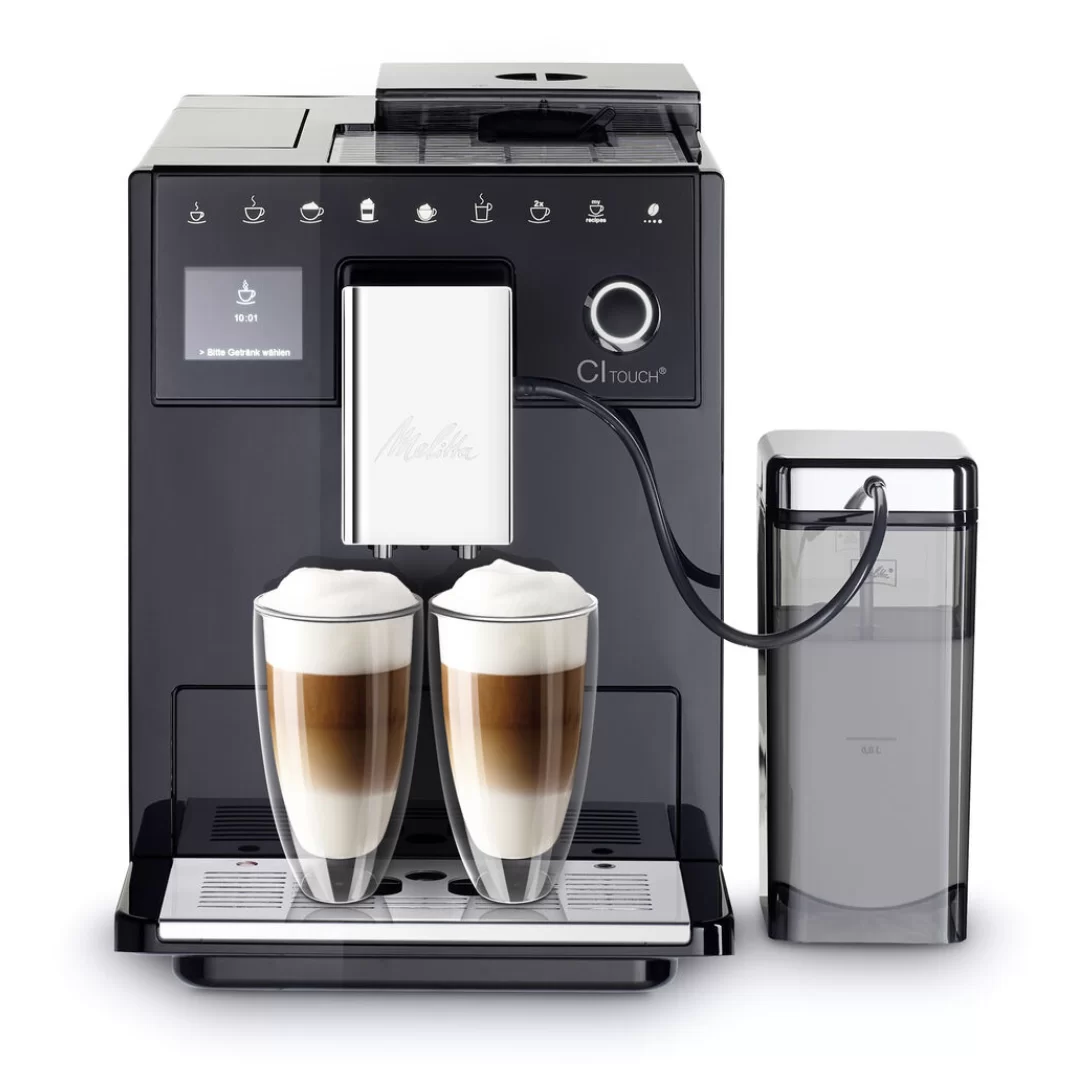 Кофемашина Melitta Caffeo CI Touch F630-112 (кофе зерновой, молотый/ 1400 Вт/ 1.8 л/ автоматический капучинатор/ 10 напитков)-0