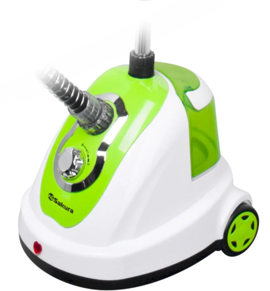 Отпариватель вертикальный Sakura SA-3903GR (1700 Вт / 1,7 л / белый/зелёный)-1