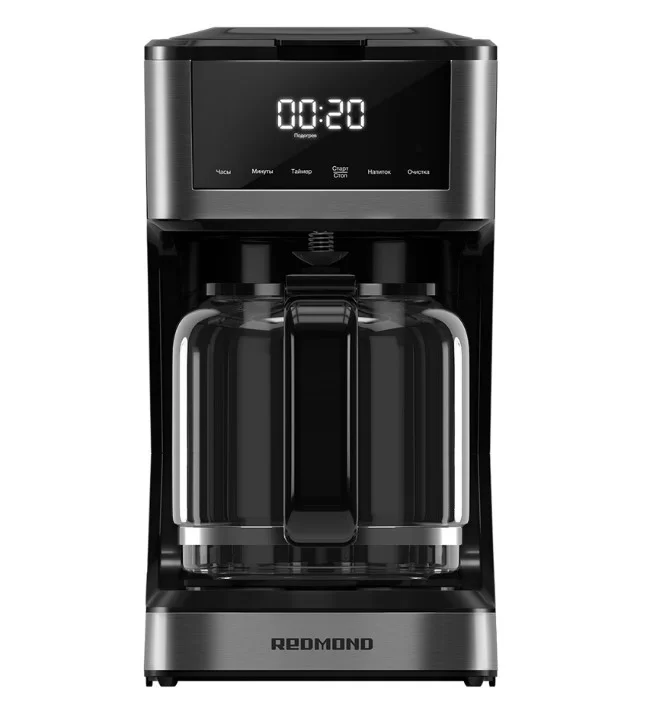 Кофеварка капельная Редмонд CM712 (используемый кофе - молотый / 900 Вт / 1.7 л / сенсор)-0