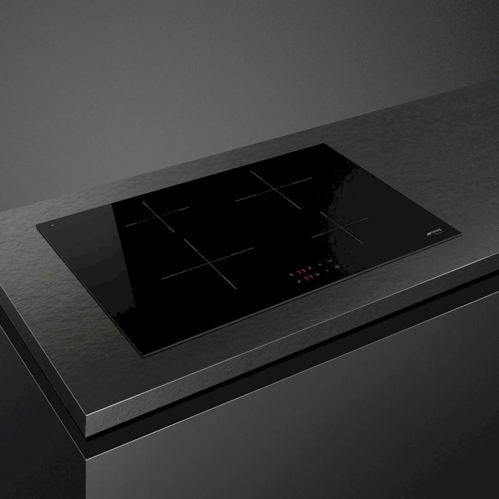 Поверхность индукционная Smeg SI2741D (Чёрная стеклокерамика / 4 конфорки / Таймер / 7,2 кВт)-0