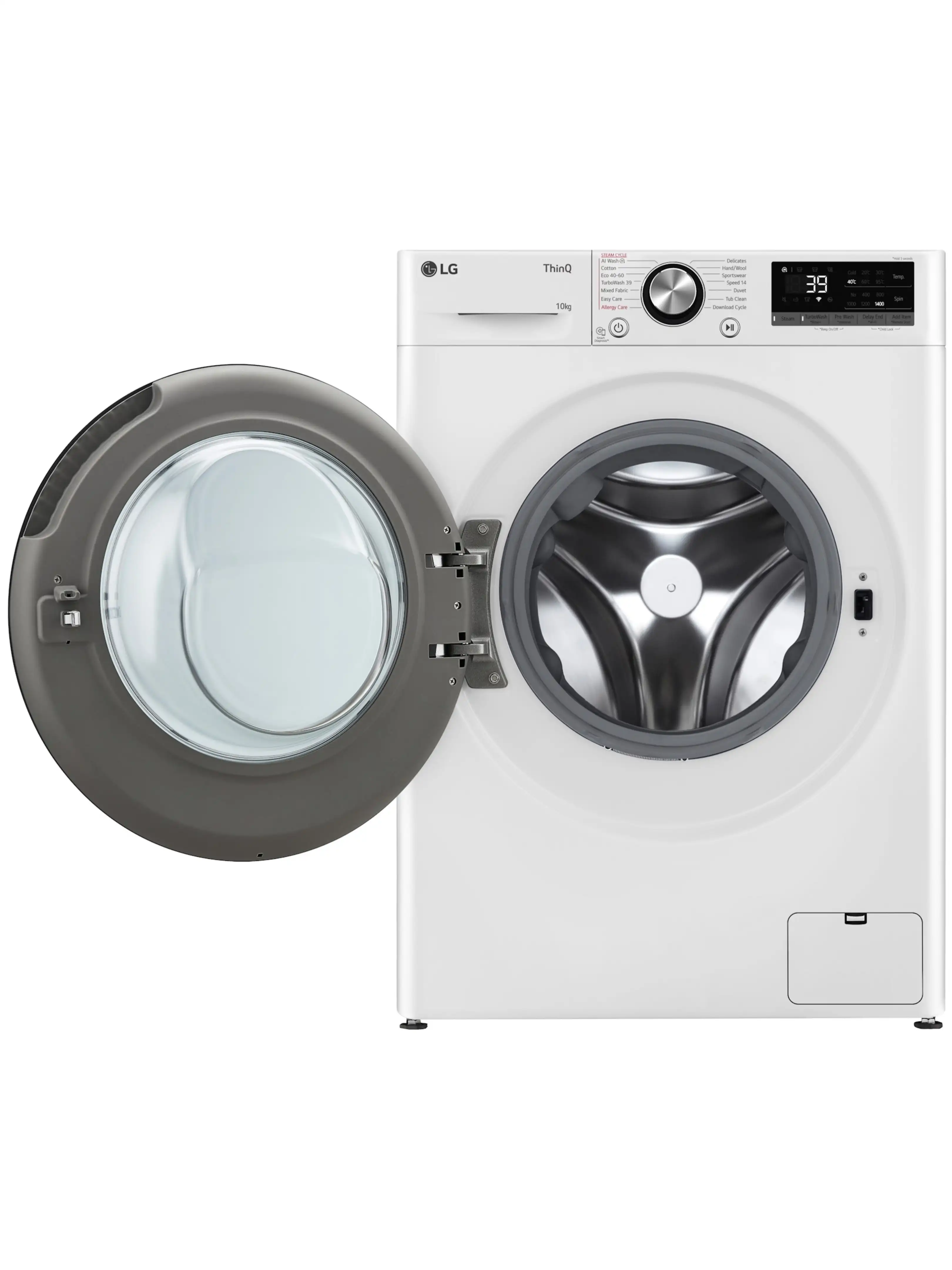 Стиральная машина LG F4WR710S2W (56,5см / 10кг / 1400об / пар / AI DD / Steam /TurboWash™ 360˚ / Inverter Direct Drive / Wi-Fi / A+++)-1