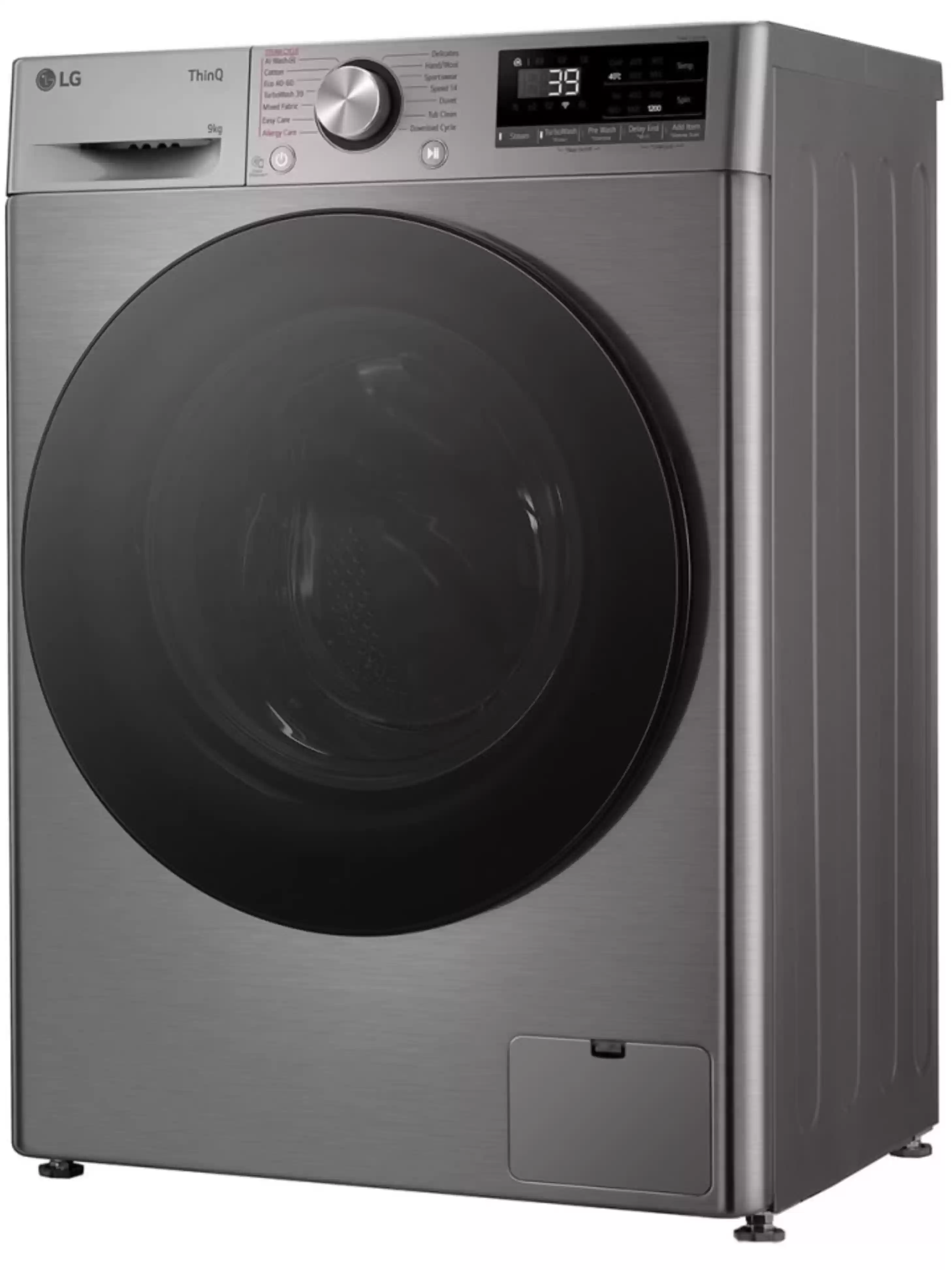Стиральная машина LG F2WR709S2P (47.5см /9кг/1200об/пар/ добавление белья / AI DD ™ / TurboWash™ 360˚ / Wi-Fi / Inverter Direct Drive / A+++ / Серая)-11