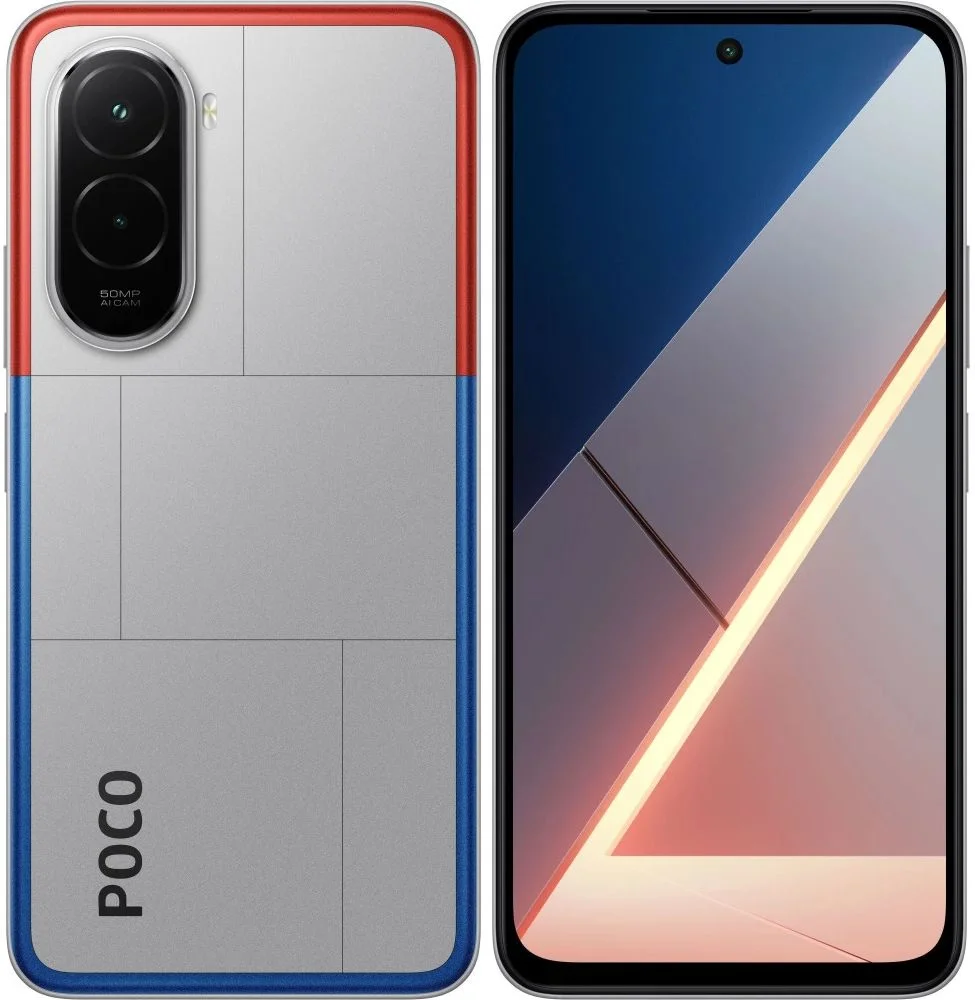 Смартфон POCO M7 6/128 ГБ, серебристый-0