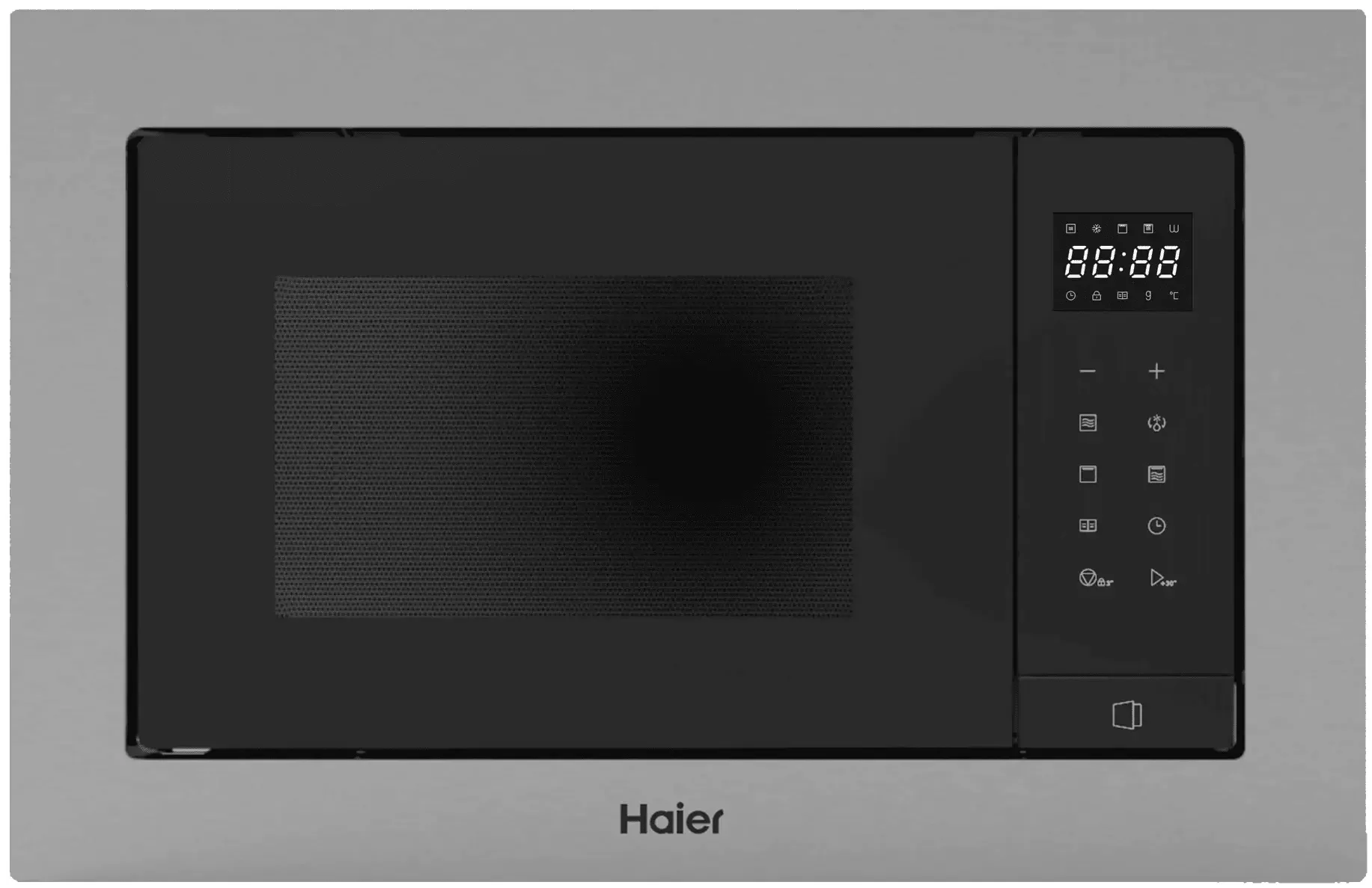 Микроволновая печь встраиваемая Haier HMX-BTG207X (Нержавеющая сталь / 20 литров / ширина - 59,4 см / 700 Вт / Гриль 1000 Вт)-0
