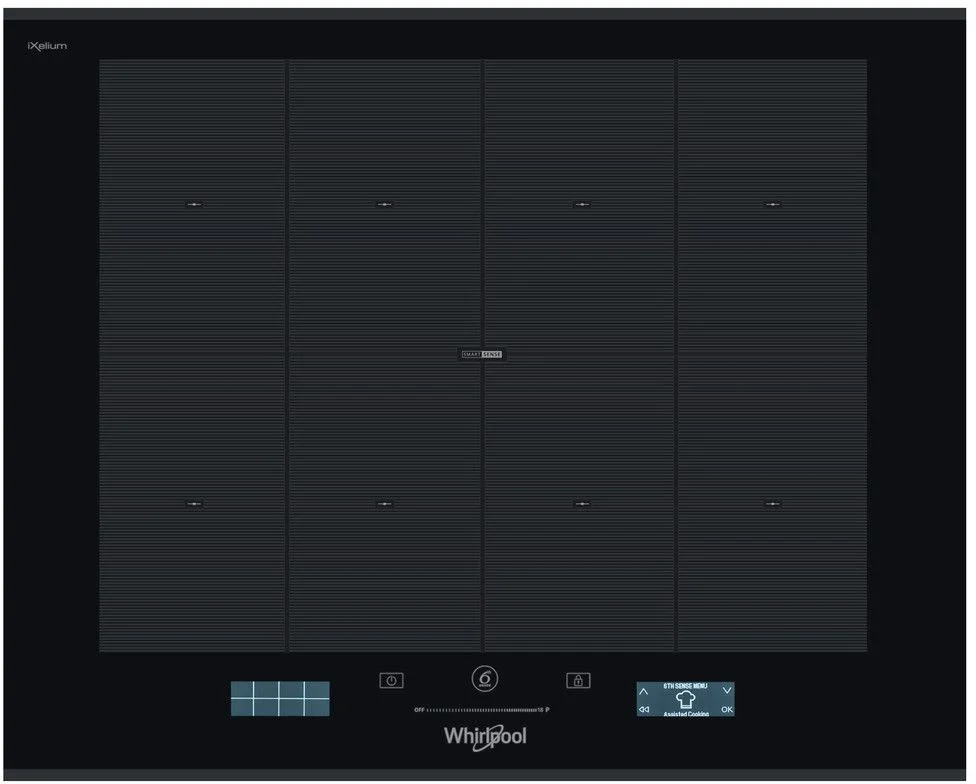 Поверхность индукционная Whirlpool SMP 658C/BT/IXL (Чёрный / стеклокерамика / 8 зон / 6th Sense / FlexiFull )-0