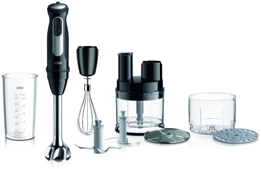 Блендер Braun MultiQuick 5 MQ55755MBK (1000 Вт/ скоростей 21/ турборежим/ венчик, измельчитель, комбайн, стакан)-0