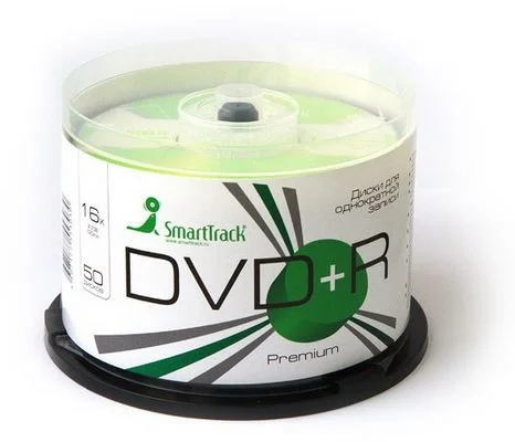 Диск DVD+R Smart Track / 4,7Gb/120мин / 16X / CB-50 (BOX50) продажа по штучно в розничной сети-0