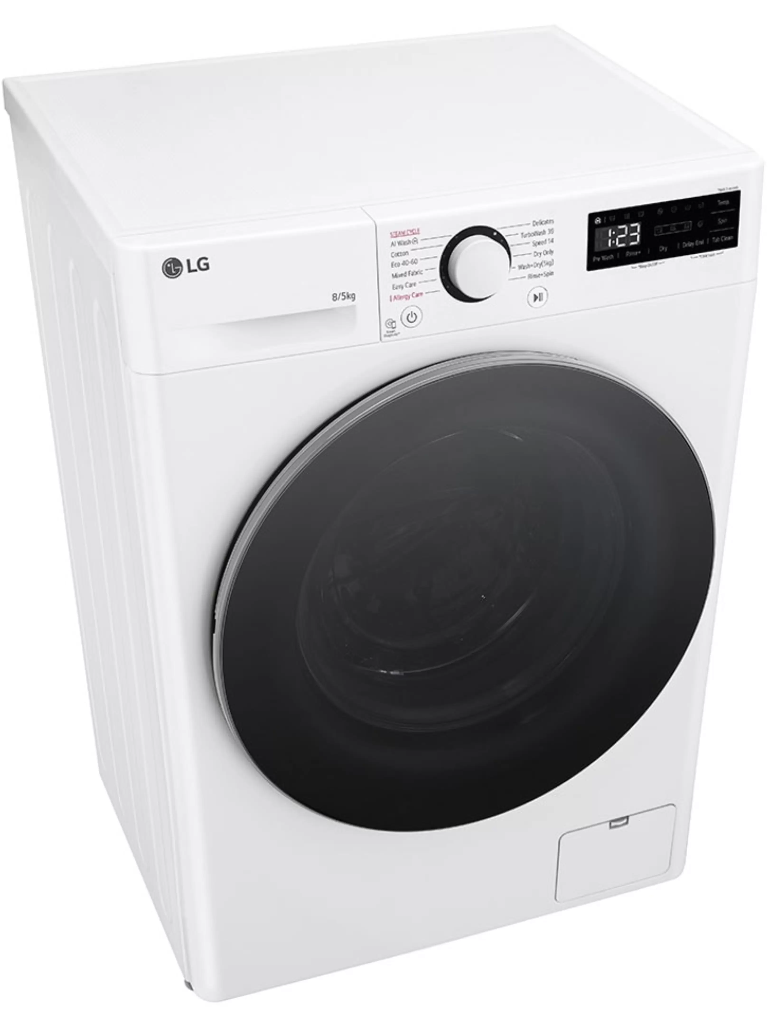 Стирально-сушильная машина LG F2DR508S1W (47.5см / 8кг / 5кг / 1200об / пар / добавление белья / AI DD / TurboWash™360 / Inverter Direct Drive / A+++)-7