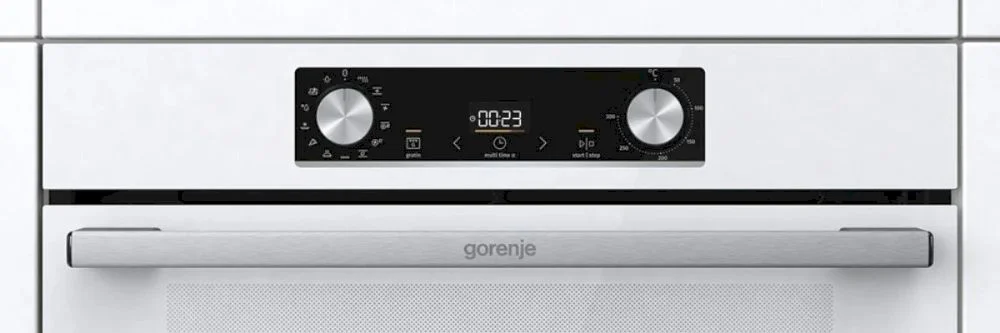 Духовой шкаф Gorenje BOS6737E09WG (Essential / Белый / SilverMatte / IconLED / GentleBake / AquaClean / телескоп)-5