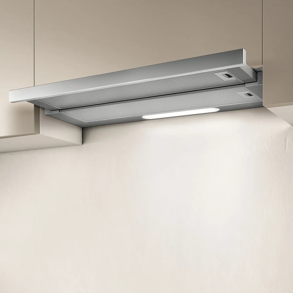 Вытяжка телескопическая Elica Elite 14 Lux GRIX/A/50 (650 м³/ч / 121 Вт / LED освещение 2x3 Вт / ширина - 49.8 см / нерж. сталь)-1